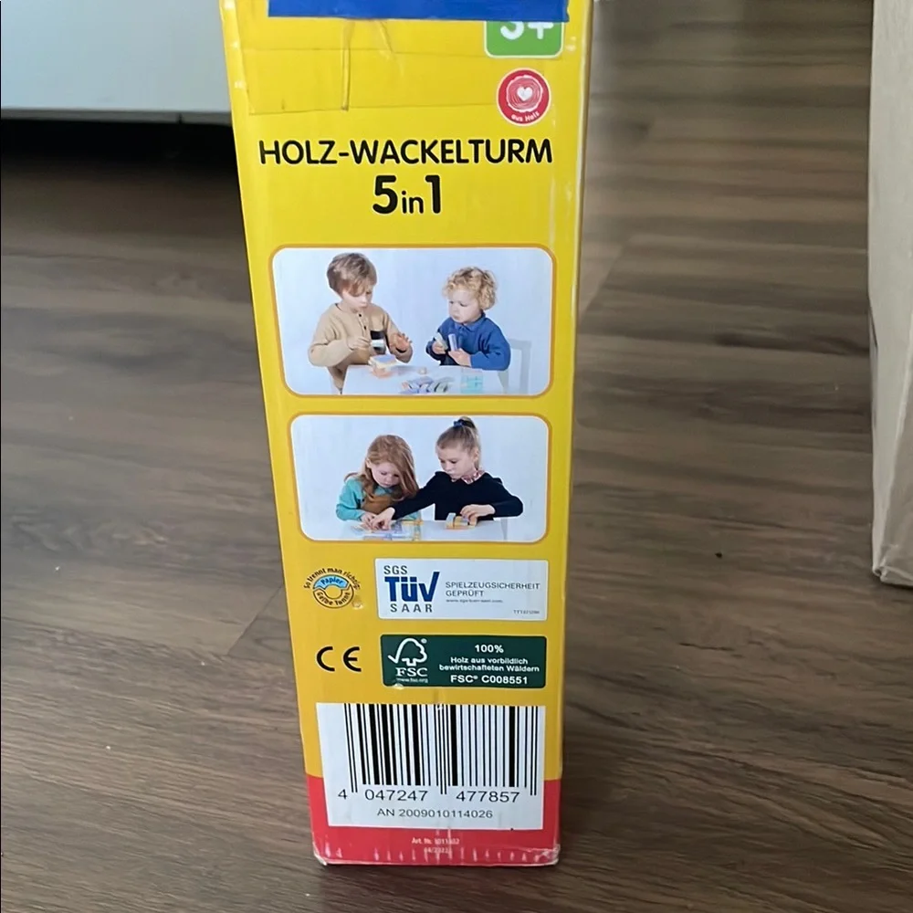 Wooden Stacking Tower Game Ages 3 +
